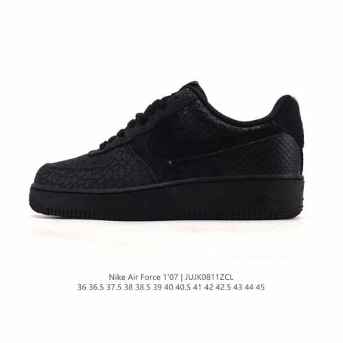 耐克 Nike Air Force 1 '07 Low 空军一号含气垫 小白鞋 2025年新款 低帮百搭厚底增高休闲运动板鞋。柔软、弹性十足的缓震性能和出色的中