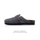 180 公司级德国百年知名鞋履品牌·勃肯Birkenstock Boston Suede Shearling 波士顿系列休闲凉拖鞋 低帮牛皮绒面革复古软木底包头