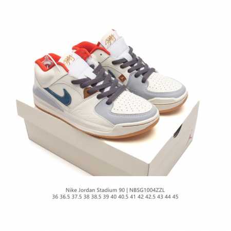 真标 耐克男女士运动板鞋 Nike Air Jordan Stadium 90 Stadium 乔丹 Aj 90 篮球鞋。Jordan Stadium 90充满 - 点击图像关闭