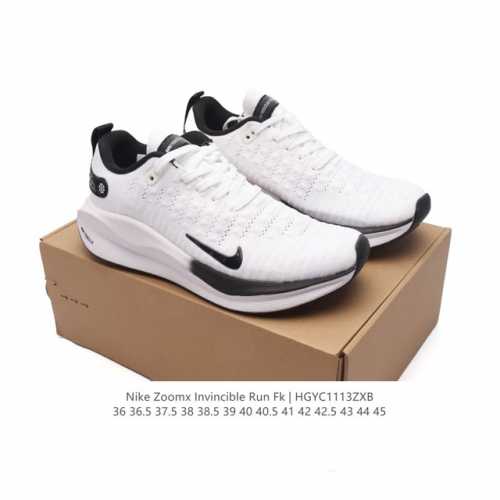 耐克 Nike Reactx Infinity Run 4瑞亚机能风疾速系列越野缓震休闲运动鞋 公路跑步鞋带气垫厚底增高运动鞋。加宽前足设计和加厚泡绵层，有助提