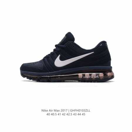 Nike 耐克 Air Max 2017 男士跑鞋全掌气垫缓震休闲运动跑步鞋。Nikeair Max2017是nike Air Max系列的2017年旗舰款跑鞋 - 点击图像关闭