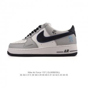 公司级 耐克 Nike Air Force 1 '07 Low 空军一号含气垫 小白鞋 低帮百搭厚底增高休闲运动板鞋。柔软、弹性十足的缓震性能和出色的中底设计，