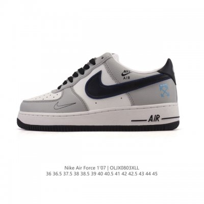 公司级 耐克 Nike Air Force 1 '07 Low 空军一号含气垫 小白鞋 低帮百搭厚底增高休闲运动板鞋。柔软、弹性十足的缓震性能和出色的中底设计，