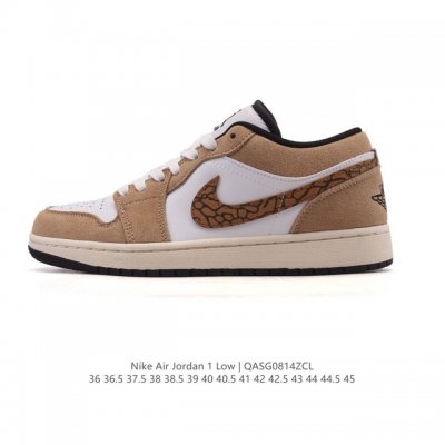 耐克 乔丹Air Jordan 1 Low Aj1 乔1 乔丹1代Aj1 低帮复古文化休闲运动篮球鞋。从1985 年面世的元年款汲取设计灵感，采用简洁大方的经典