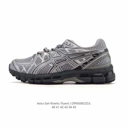 公司级 亚瑟士Asics Gel-Kinetic Fluent 舒适百搭 合成革防滑耐磨 低帮跑步鞋 男款 首先配色上十分经典百搭的黑金配色，非常好去搭配衣裤穿 - 点击图像关闭