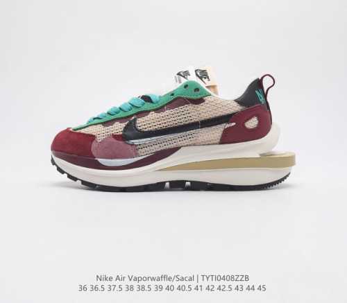 耐克 Sacai X NIKe vaporWaffle 华夫三代3.0走秀重磅联名运动鞋厚底增高慢跑鞋 鞋款由Pegasus与VaporFly两款鞋型的设计元