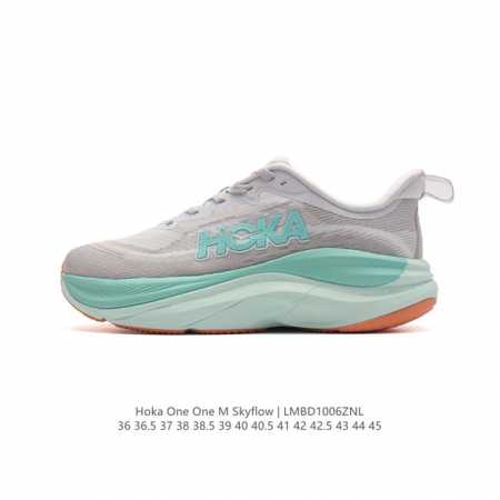公司级 Hoka One One Skyflow 匠心独运的运动跑鞋 厚底增高老爹鞋 Hoka Skyflow 采用了精致的纱架提花鞋面，缔造出一种宛如量身定制 - 点击图像关闭