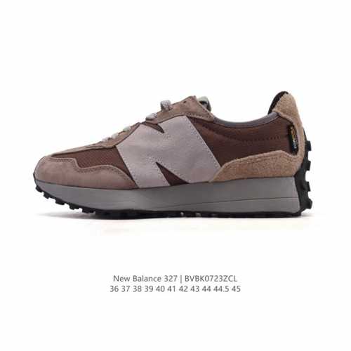 真标 Nb 新百伦 New Balance 327系列复古休闲运动慢跑鞋时尚男女运动鞋 以更纯粹的复古风格设计打造的全新造型 侧身还以解构设计，将 N 字标志以