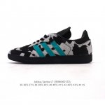 阿迪达斯 德训鞋 Adidas Originals Samba Og Shoes 经典运动鞋小白鞋 奶牛花纹 T头鞋 男女士板鞋 彰显休闲摩登风情的时尚经典鞋。