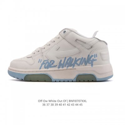 公司级 独家实拍Off-White Out Of Office 低帮系带时尚板鞋 厚底增高小白鞋 街头运动元素 双色设计 标志性Arrows图案标志性Zipti
