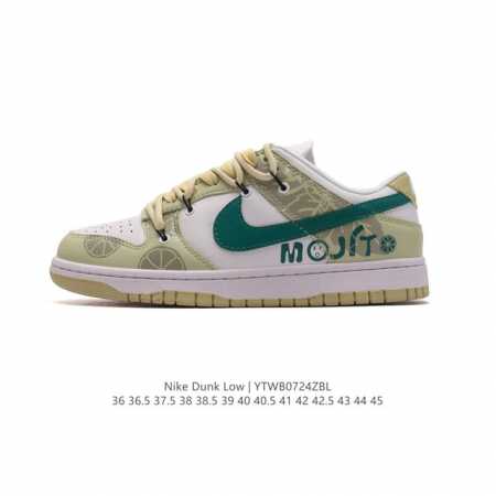 耐克 Nike Dunk Low 运动鞋复古解构绑带板鞋 双鞋带 作为 80 年代经典篮球鞋款，起初专为硬木球场打造，后来成为席卷街头的时尚标杆，现以经典细节和 - 点击图像关闭