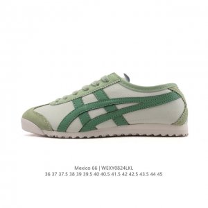 性价比版本 Asics 亚瑟士 男女鞋 配足弓鞋垫 日产经典老牌-鬼塚虎 Onitsuka Tiger Mexico 66经典墨西哥系列复古经典百搭板鞋休闲运动