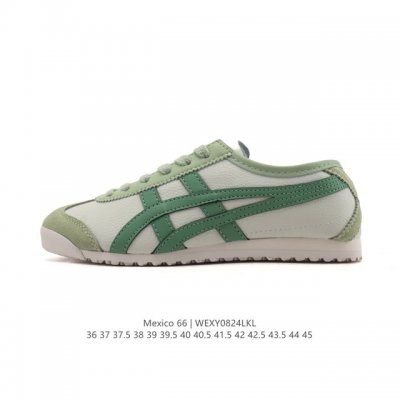 性价比版本 Asics 亚瑟士 男女鞋 配足弓鞋垫 日产经典老牌-鬼塚虎 Onitsuka Tiger Mexico 66经典墨西哥系列复古经典百搭板鞋休闲运动