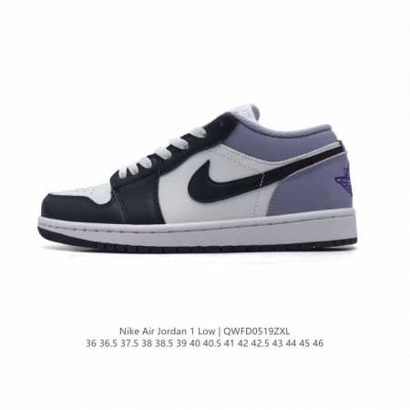 耐克 乔丹Air Jordan 1 Low Aj1 乔1 乔丹1代Aj1 低帮复古文化休闲运动篮球鞋。从1985 年面世的元年款汲取设计灵感，采用简洁大方的经典 - 点击图像关闭