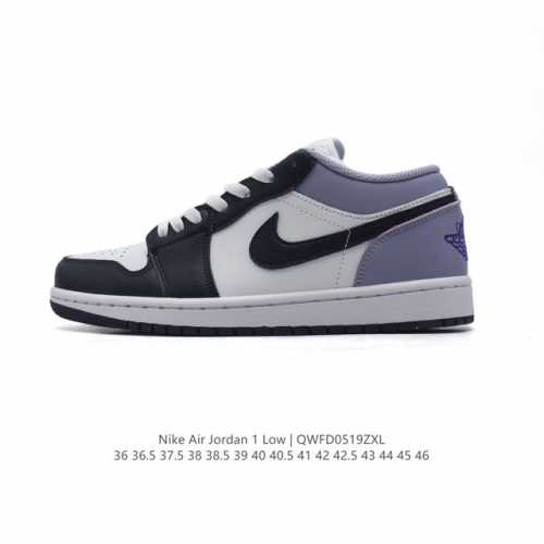 耐克 乔丹Air Jordan 1 Low Aj1 乔1 乔丹1代Aj1 低帮复古文化休闲运动篮球鞋。从1985 年面世的元年款汲取设计灵感，采用简洁大方的经典