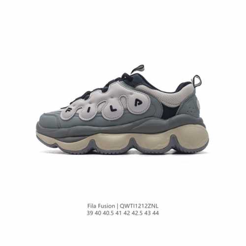 公司级 斐乐 男款老爹鞋 Fila Fusion 厚底增高百搭运动鞋 意大利百年经典运动品牌，网红单品 小红书推荐爆款 Fila斐乐新款小白鞋斐乐潮牌文化街头风