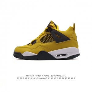 公司级 耐克 Nike Air Jordan 4 Retro Og迈克尔 乔丹aj4代乔4 中帮复古休闲运动文化篮球鞋。秉承轻量化的速度型篮球鞋设计思想完成设计