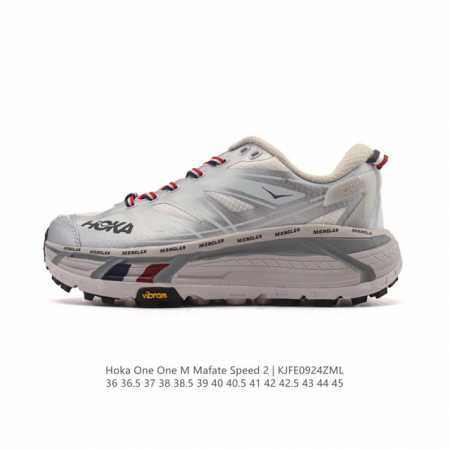 公司级 Hoka One One Mafate Three 2 男女子跑步鞋 越野跑新配色！采用 Mafate Speed 2 缓冲性良好的底部单元，搭载有快速 - 点击图像关闭