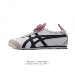 Asics 亚瑟士 男女鞋真标半码制 配足弓鞋垫 日产经典老牌-鬼塚虎 Onitsuka Tiger Mexico 66经典墨西哥系列复古经典百搭板鞋休闲运动鞋
