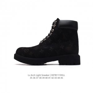 公司级 LV靴子Louis Vuitton全新LV路易威登 X Trainer Sneaker Low 休闲运动文化百搭板鞋 路易威登中帮马丁靴踢不烂经典大黄靴