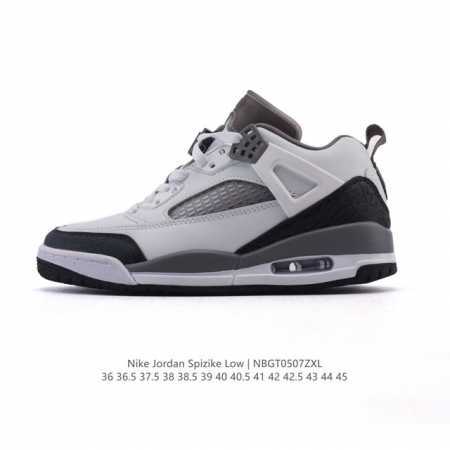 耐克 Nike Jordan Spizike Low 经典爆裂纹复古运动篮球鞋！全新低帮造型吸睛！整双鞋在融合了 Air Jordan 经典鞋款中的标志性元素之 - 点击图像关闭