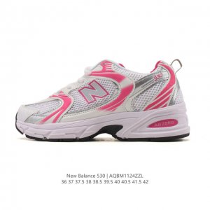真标 新百伦 Nb530 New Balance 530 复跑古鞋 厚底增高老爹鞋 缓震运动慢跑鞋。Nb530这鞋双确实是Nb家经复典古款式之一，以全科新技诠释