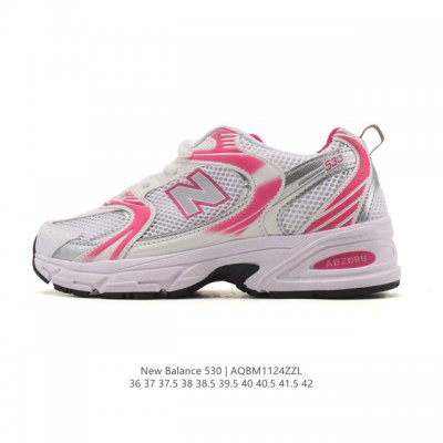 真标 新百伦 Nb530 New Balance 530 复跑古鞋 厚底增高老爹鞋 缓震运动慢跑鞋。Nb530这鞋双确实是Nb家经复典古款式之一，以全科新技诠释
