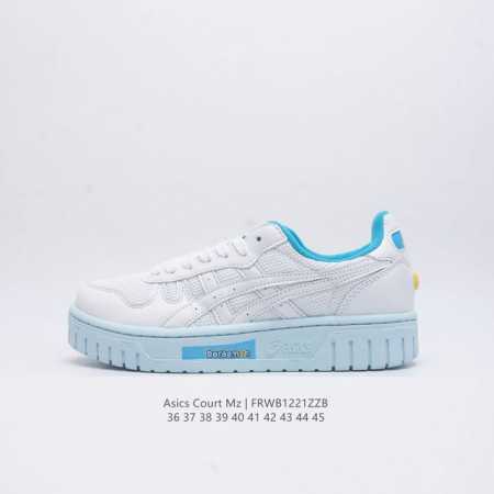 Asics 亚瑟士 新款男女运动休闲鞋 Court Mz 复古时尚板鞋百搭厚底运动鞋 Asics 亚瑟士 Court Mz 1203A127 休闲运动鞋，简约大 - 点击图像关闭