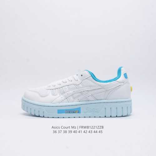 Asics 亚瑟士 新款男女运动休闲鞋 Court Mz 复古时尚板鞋百搭厚底运动鞋 Asics 亚瑟士 Court Mz 1203A127 休闲运动鞋，简约大