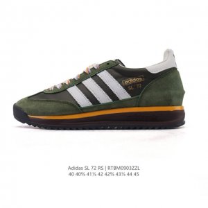 阿迪达斯Adidas Sl 72 Shoes 经典复古薄底运动鞋 T头鞋 三叶草复古休闲跑步鞋休闲运动鞋 这款经典运动鞋携复古型格，来访你的活力日常 采用舒爽帆