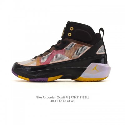 新品 Nike 耐克Air Jordan Xxxvii pf Aj37男鞋运动实战透气缓震高帮篮球鞋 Dv0747-065这款革新 Aj 旨在打造出众的离地和着