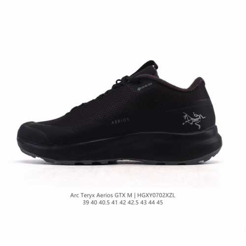 公司级 始祖鸟 Arc’Teryx Aerios Gxt登山靴 防水加强版男士系列加强版户外防水帮登山鞋徒步鞋 轻量支撑长距离越野跑鞋 轻便透气户外运动鞋 耐磨