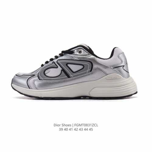 Dior 迪奥 高奢品牌 彰显高级气质 Dior 运动鞋低帮系列复古休闲鞋时尚慢跑鞋厚底老爹鞋圆头系带 运动跑鞋 生活休闲鞋 男款 时髦单品 时尚百搭 复古老爹
