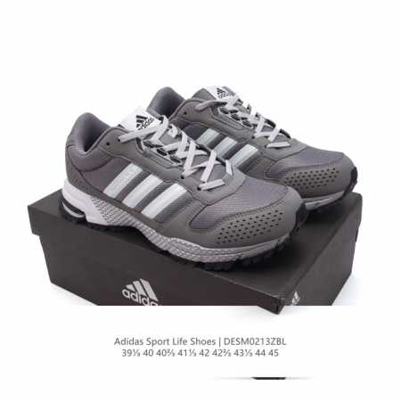 公司级 真标 阿迪达斯 Adidas Sport Life Shoes 男运动缓震跑步鞋 经典透气舒适运动鞋 气垫 厚底增高老爹鞋。鞋子又轻又舒服,走久了也不累 - 点击图像关闭