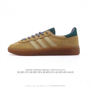 160 【公司级】阿迪达斯 Adidas Handball Spezial 低帮三叶草学院风复古休闲板鞋 德训鞋 橡胶底柔软织物网面鞋面经典运动鞋板鞋。圆头、缝