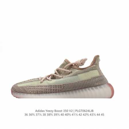Adidas 阿迪达斯 Yeezy Boost 350 V2 椰子休闲透气缓震舒适 百搭轻便中底慢跑鞋 椰子鞋经典运动鞋中性跑鞋，是Adidas Yeezy 3 - 点击图像关闭
