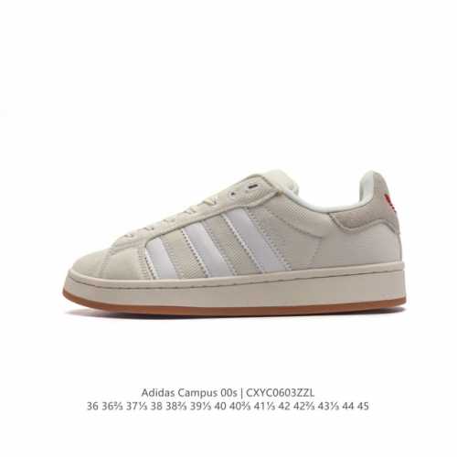 Adidas阿迪达斯.男女鞋 三叶草campus 00S 帆布面包鞋复古休闲板鞋。千禧回潮！Adidas Campus 00S 经典再现！面包化的campus鞋