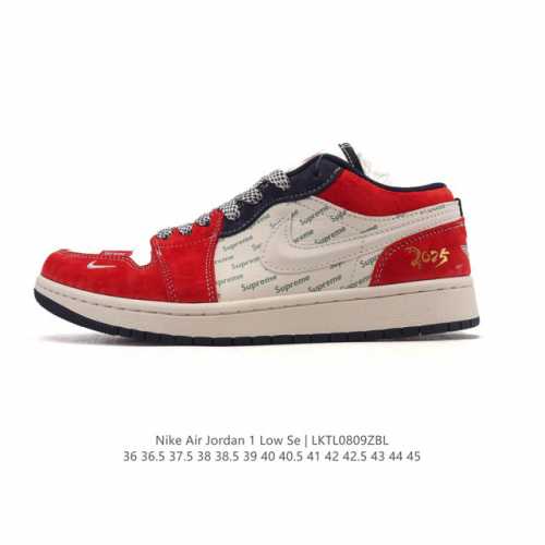 耐克 乔丹Air Jordan 1 Low Aj1 乔1 2025年新款 蛇年限定 乔丹1代Aj1 低帮复古文化休闲运动篮球鞋。从1985 年面世的元年款汲取设