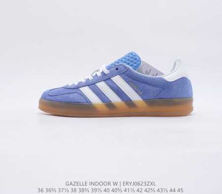 阿迪达斯adidas Originals Gazelle Indoor 三叶草复古防滑耐磨低帮板鞋 Hq8717 鞋款采用柔软的绒面革和耐用的皮革衬里融合 - 点击图像关闭