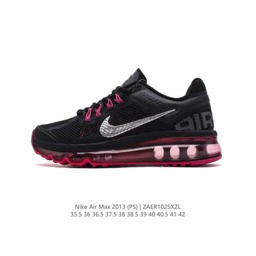 公司级 耐克 Nike Air Max 系列经典人气单品强势回归。Nike Air Max 2013 女子气垫运动鞋 厚底增高跑步鞋，延续以往的时尚格调和运动风