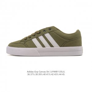Adidas 阿迪达斯 Gvp Canvas Str 男女鞋 网球文化鞋 校园板鞋 低帮系带 帆布鞋 三叶草运动鞋，是一款结合了网球鞋和篮球鞋特点的运动鞋，适合