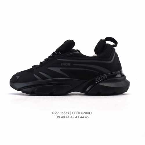 Dior 迪奥 高奢品牌 彰显高级气质 Dior 运动鞋低帮系列复古休闲鞋时尚慢跑鞋厚底老爹鞋圆头系带 运动跑鞋 生活休闲鞋 男款 时髦单品 时尚百搭 复古老爹
