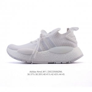 新品公司级 阿迪达斯Adidas Originals Nmd_W1 系列运动跑步鞋 爆米花 春夏运动鞋休闲轻便跑步鞋健步鞋，阿迪全新Nmd鞋款，超厚Boost脚