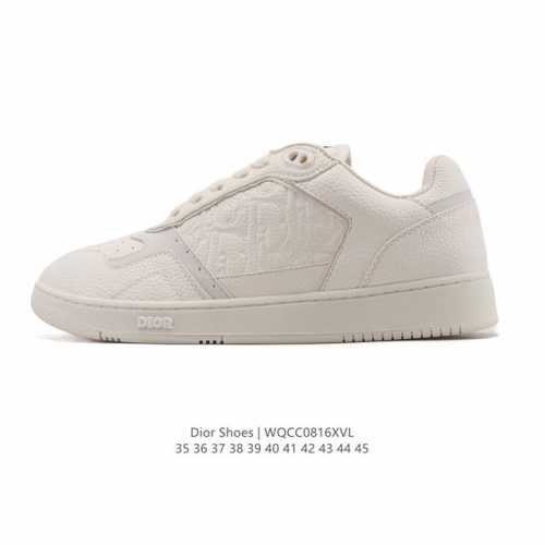 公司级 Dior 迪奥高奢小白鞋 男女同款鞋 彰显高级气质 Dior 运动鞋低帮系列复古百搭休闲板鞋 厚底增高时尚慢跑鞋 罗马风板鞋平底潮鞋 尺码: 35-45