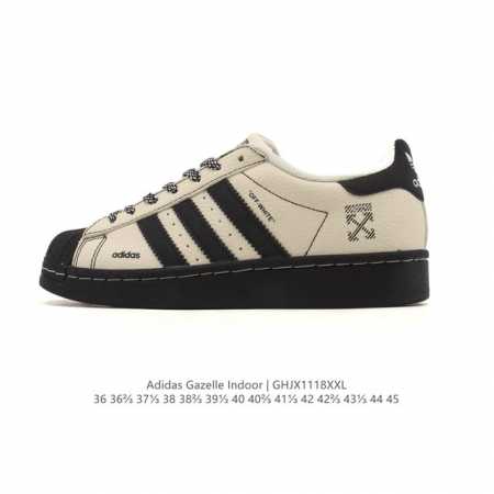 公司级 阿迪达斯 Adidas Superstar 2025年新款鞋子 经典贝壳头系列 新款休闲板鞋潮流男女士运动鞋 。鞋面皮革拼接材质 标志性的贝壳鞋头，简约 - 点击图像关闭