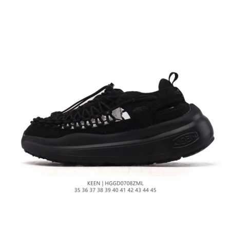 新品公司级 Keen 编织带 毛毛虫 厚底增高舒适 耐磨 涉水 溯溪鞋 户外鞋 洞洞鞋 一脚蹬凉拖鞋 户外涉水透气溯溪运动凉鞋 沙滩鞋 防滑大底踩水坑，颜色巨百 - 点击图像关闭