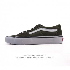 万斯 Vans Sk8-Low 经典款 小红书爆款低帮休闲帆布拼接硫化板鞋 工艺：硫化1:1 重量1:1、真标、原钢印、材质标、鞋型标、合格证 尺码：35 36