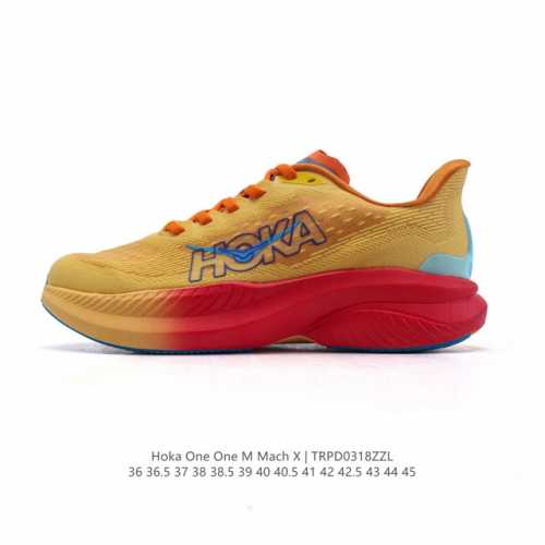 140 hoka One One独特的竞训鞋,主打舒适软弹Hokamach马赫6#竞速跑鞋 Hoka Mach 6 轻盈且富有弹性的舒适感！迄今为止最轻量灵敏的
