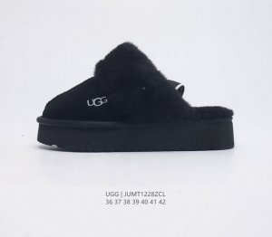 Ugg 棉拖 雪地靴 俏皮可爱的百变造型 美国轻奢品牌ugg 平底系列冬季羊毛一体雪地休闲保暖毛毛家居包头棉拖鞋 官方同步包装 检验标 材料采用原厂防污防水皮料