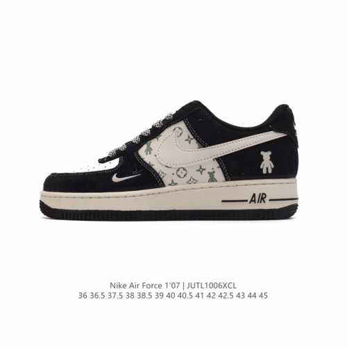 公司级 公司级 Af1耐克 Nike Air Force 1 ‘07 Low 空军一号 路易威登联名 厚底增高百搭运动板鞋 原楦头原纸板 打造纯正空军版型，专注